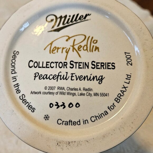Miller Brewing Co - "Peaceful Evening" Collector Stein - Limited Edition - Picture 7 of 9